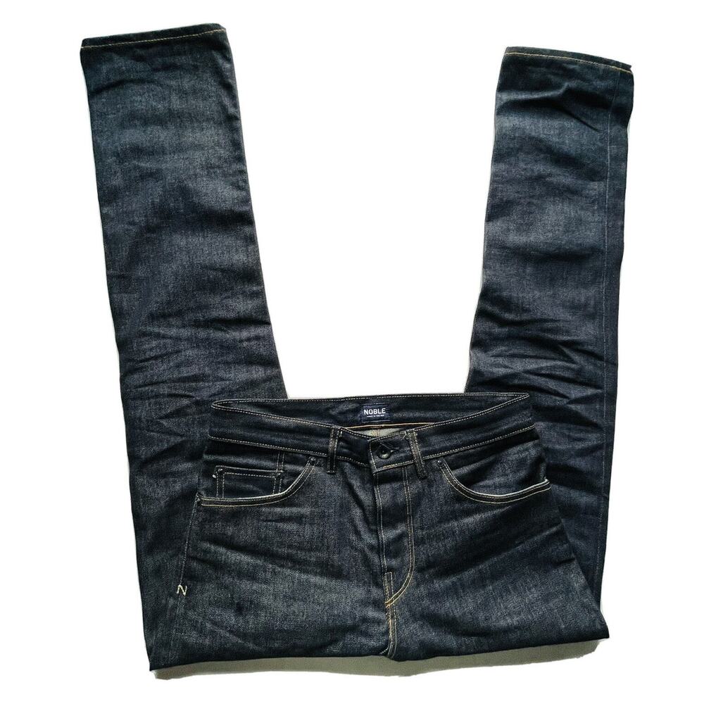 NWOT Noble Raw Selvedge Dark Denim Jeans USA Made 30x32 Men